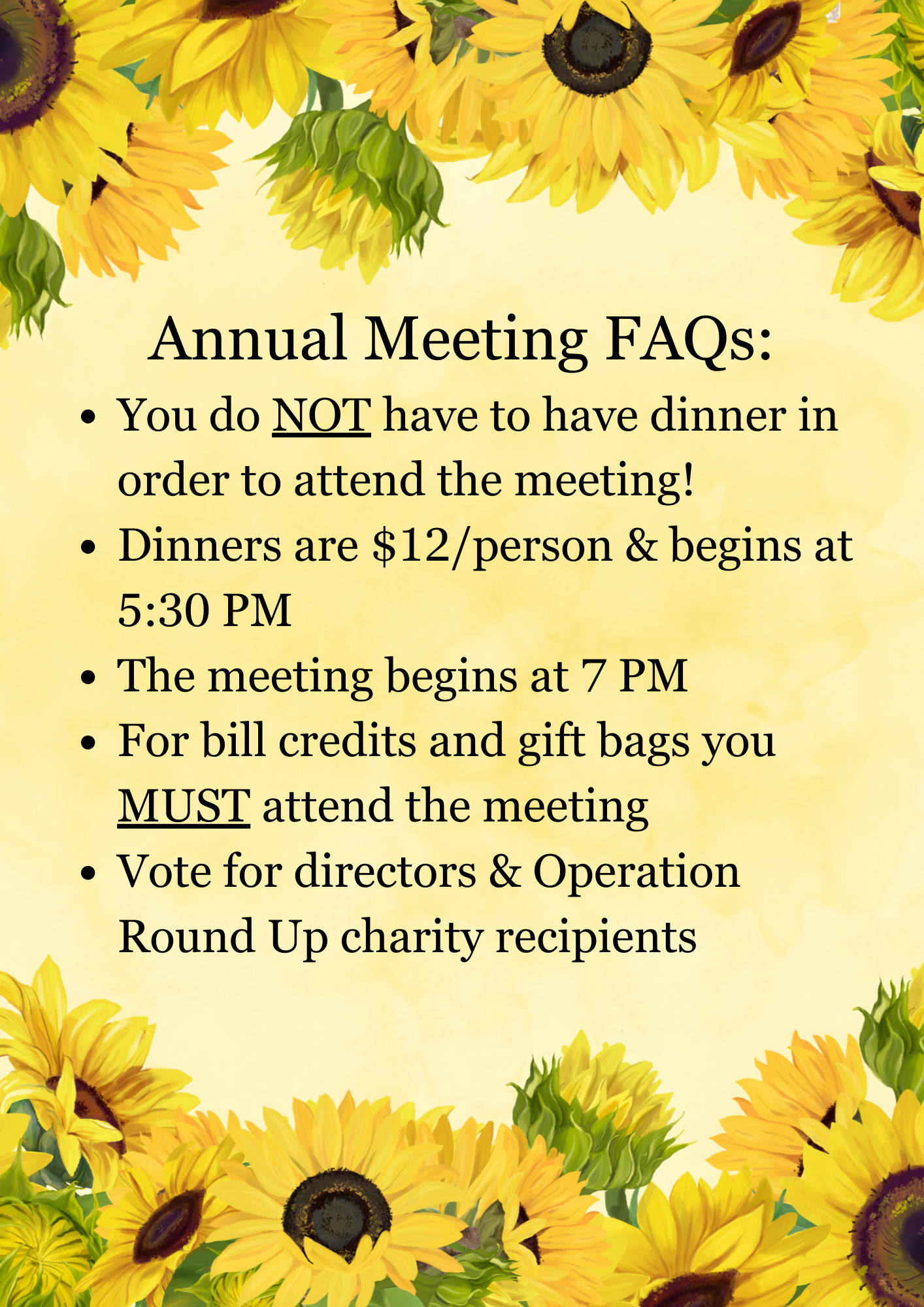 Annual meeting info